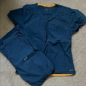 Blue Women's Scrub Set